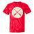 Retro Vintage Canoe Paddles Crossing Canoe & Kayaking Tie-Dye T-Shirts Red Tie-Dye