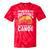 Women's Canoe Old Man Tie-Dye T-Shirts Red Tie-Dye