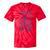 Women's Canoe Wilderness Gear Vintage Chart Collection Illustration Tie-Dye T-Shirts Red Tie-Dye