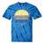 Canoe Canoeing Vintage Sunset Tie-Dye T-Shirts Blue Tie-Dye