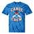 Canoe Crew Paddling Team Retro Graphic Tie-Dye T-Shirts Blue Tie-Dye