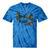 Canoe Ghost Camping Ghost Lake Halloween Spooky Fall Camping Tie-Dye T-Shirts Blue Tie-Dye
