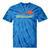 Canoes-Rowing Canoe-Rower Canoeing-Canoeist Vintage Canoes Raglan Baseball Tee Tie-Dye T-Shirts Blue Tie-Dye
