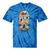 Find Peace Paddle On Canoe Mountain Sunset Tie-Dye T-Shirts Blue Tie-Dye