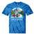 King Of The Canoe Canoeing Tie-Dye T-Shirts Blue Tie-Dye