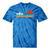 Paddling Canoe Retro Vintage For Canoeists And Paddle Tie-Dye T-Shirts Blue Tie-Dye