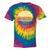 Canoe Canoeing Vintage Sunset Tie-Dye T-Shirts Rainbow Tie-Dye