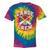 Canoe Crew Paddling Team Retro Graphic Tie-Dye T-Shirts Rainbow Tie-Dye