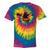 Kayaking Bear Retro Sunset Paddling Canoe Outdoor Adventure Tie-Dye T-Shirts Rainbow Tie-Dye
