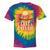 Lake Ontario Canoe Fishing Light House Sunset Retro Raglan Baseball Tee Tie-Dye T-Shirts Rainbow Tie-Dye