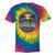 National Park Voyageurs Retro Sunset Canoe Paddling Badge Tie-Dye T-Shirts Rainbow Tie-Dye