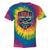 USA Canoe Kayak Paddling American Flag Emblem Tie-Dye T-Shirts Rainbow Tie-Dye
