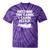 Anything You Canoe I Canoe Better Raglan Baseball Tee Tie-Dye T-Shirts Purple Tie-Dye
