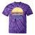 Canoe Canoeing Vintage Sunset Tie-Dye T-Shirts Purple Tie-Dye