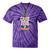 Canoe Hair Club Paddling Retro Tie-Dye T-Shirts Purple Tie-Dye