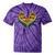 Canoe Heart Cute Minimalist Paddling Adventure Tie-Dye T-Shirts Purple Tie-Dye