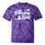 Canoeing Girl Raglan Baseball Tee Tie-Dye T-Shirts Purple Tie-Dye