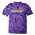 Canoes-Rowing Canoe-Rower Canoeing-Canoeist Vintage Canoes Raglan Baseball Tee Tie-Dye T-Shirts Purple Tie-Dye