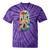 Find Peace Paddle On Canoe Mountain Sunset Tie-Dye T-Shirts Purple Tie-Dye