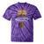 Vintage Retro Canoe Paddle & Mountains Rafting Tie-Dye T-Shirts Purple Tie-Dye