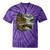 Women's Lakeside Canoe Cabin Escape Scene Tie-Dye T-Shirts Purple Tie-Dye