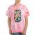Find Peace Paddle On Canoe Mountain Sunset Tie-Dye T-Shirts Coral Tie-Dye