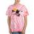 Kayaking Bear Retro Sunset Paddling Canoe Outdoor Adventure Tie-Dye T-Shirts Coral Tie-Dye