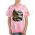 Lakeside Canoe Cabin Escape Scene Tie-Dye T-Shirts Coral Tie-Dye Lakeside Canoe Cabin Escape Scene Tie-Dye T-Shirts Coral Tie-Dye