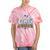 Women's Canoe Mom Leopard Print Paddle River Lake Sport Mother Tie-Dye T-Shirts Coral Tie-Dye