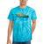 Canadian Canoe Yoke Canoeing Raglan Baseball Tee Tie-Dye T-Shirts Turquoise Tie-Dye