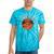 Canoe Canoeing Retro River Rat Raglan Baseball Tee Tie-Dye T-Shirts Turquoise Tie-Dye