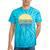 Canoe Canoeing Vintage Sunset Tie-Dye T-Shirts Turquoise Tie-Dye