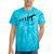 Canoe Evolution Canoeing Shirt T-Shirt Tie-Dye T-Shirts Turquoise Tie-Dye