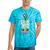 Canoe Hair Club Paddling Retro Tie-Dye T-Shirts Turquoise Tie-Dye