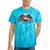 Canoe Lover Time To Paddle Raglan Baseball Tee Tie-Dye T-Shirts Turquoise Tie-Dye