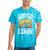 Canoe Old Man Sleeveless Tie-Dye T-Shirts Turquoise Tie-Dye