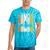 Canoe Vintage Canoeing Retro Canoe Paddling Premium Tri-Blend Tie-Dye T-Shirts Turquoise Tie-Dye