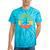 Canoeing Shirt Vintage Retro Canoe Tie-Dye T-Shirts Turquoise Tie-Dye