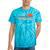 Canoes-Rowing Canoe-Rower Canoeing-Canoeist Vintage Canoes Raglan Baseball Tee Tie-Dye T-Shirts Turquoise Tie-Dye