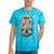 Find Peace Paddle On Canoe Mountain Sunset Tie-Dye T-Shirts Turquoise Tie-Dye