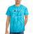 Kayaking Graphic Kayak Figure Kayaker Canoe Paddling Tie-Dye T-Shirts Turquoise Tie-Dye