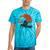 Kayaking Sloth Kayak Kayaker Canoe Paddling Tie-Dye T-Shirts Turquoise Tie-Dye