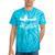 Lake Superior Bear Canoe Upper Peninsula For Yooper Tie-Dye T-Shirts Turquoise Tie-Dye