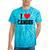 I Love Canoes Tie-Dye T-Shirts Turquoise Tie-Dye I Love Canoes Tie-Dye T-Shirts Turquoise Tie-Dye