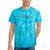 Minimalist Canoeing Water River Canoe Tie-Dye T-Shirts Turquoise Tie-Dye