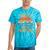 I Need A Good Paddling Retro Sunset Canoe Raglan Baseball Tee Tie-Dye T-Shirts Turquoise Tie-Dye