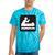 Outdoors Water Sports Canoe Canoeist Raglan Baseball Tee Tie-Dye T-Shirts Turquoise Tie-Dye