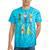 Paddle Canoe Tie-Dye T-Shirts Turquoise Tie-Dye