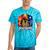 Portaging Canoe Wilderness Adventure Scenic Graphic Tie-Dye T-Shirts Turquoise Tie-Dye