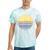 Canoe Canoeing Vintage Sunset Tie-Dye T-Shirts Mint Tie-Dye